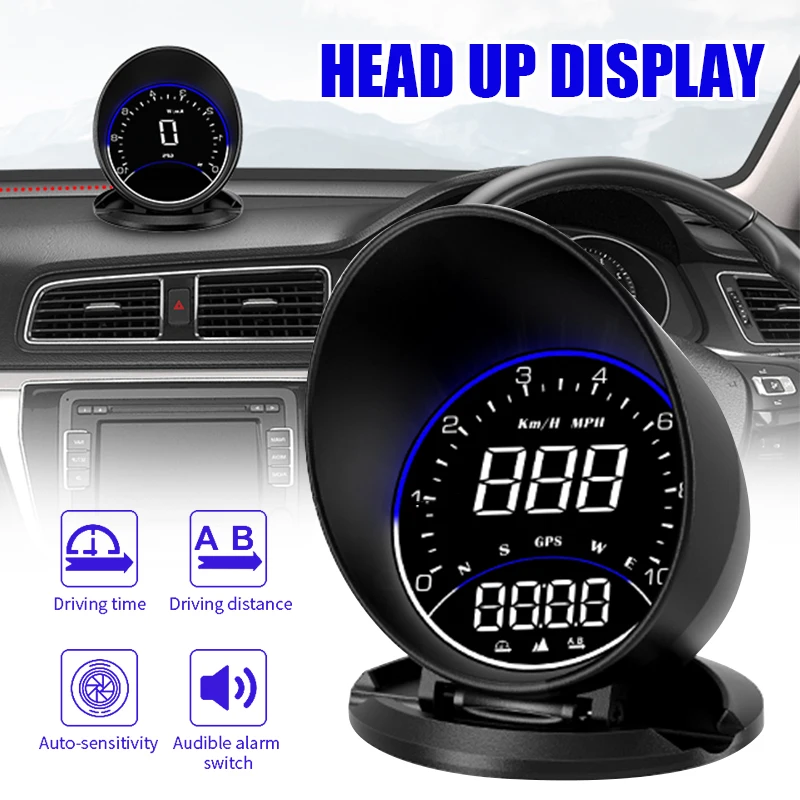 5V GPS Hlavu Hore HD LED Displej Auto Rýchlomer USB, Smart Digitálny Budík Pripomienka Meter Auto Elektronika Príslušenstvo