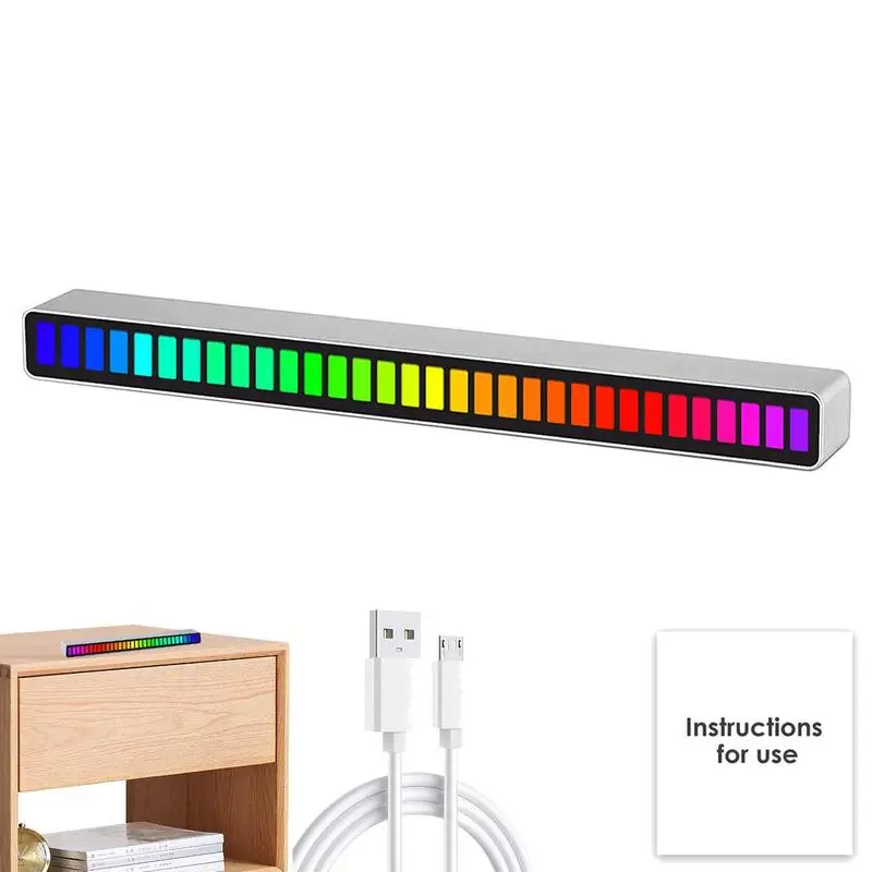 Bezdrôtové Aktivované Zvukom RGB Svetlo Bar Bezdrôtové LED Lightbar Pre Spálne Tvorivé Farebné Okolitého Svetla S 8 Druhmi Hudby Sync