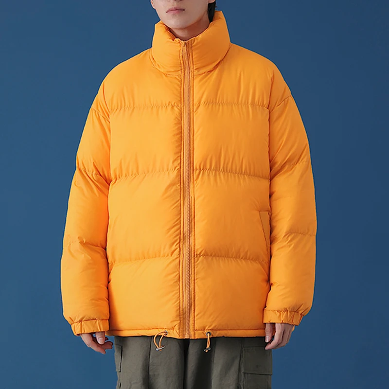 Muži Harajuku Farebné Bubliny Kabát Zimná Bunda 2022 Mens Streetwear Hip Hop Vetrovka Kórejský Čierne Šaty Puffer Bundy