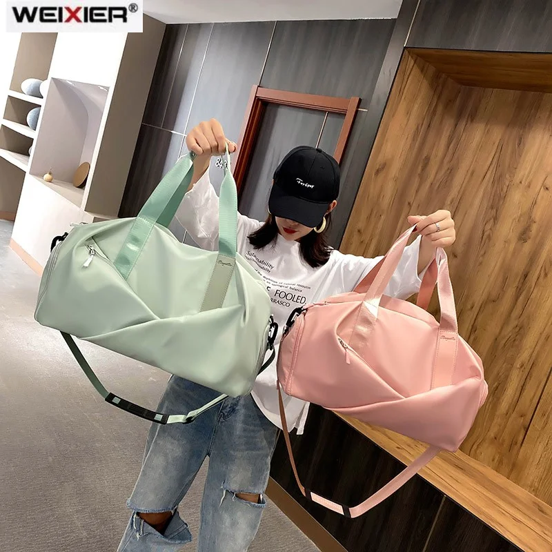 Móda Fitness cestovná taška pre ženy 2021 lete nylon nepremokavé jogy posilňovne, športové tašky veľkú kapacitu crossbody kabelka, taška sac가방