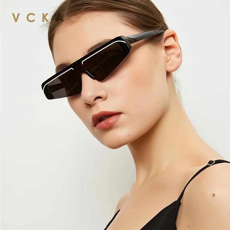 VCKA Cat Eye slnečné Okuliare Ženy Vintage Mužov Okuliare Malé Siamské Rám Ženské Módne Odtiene UV400 Okuliare Zrkadlo Muž Oculos